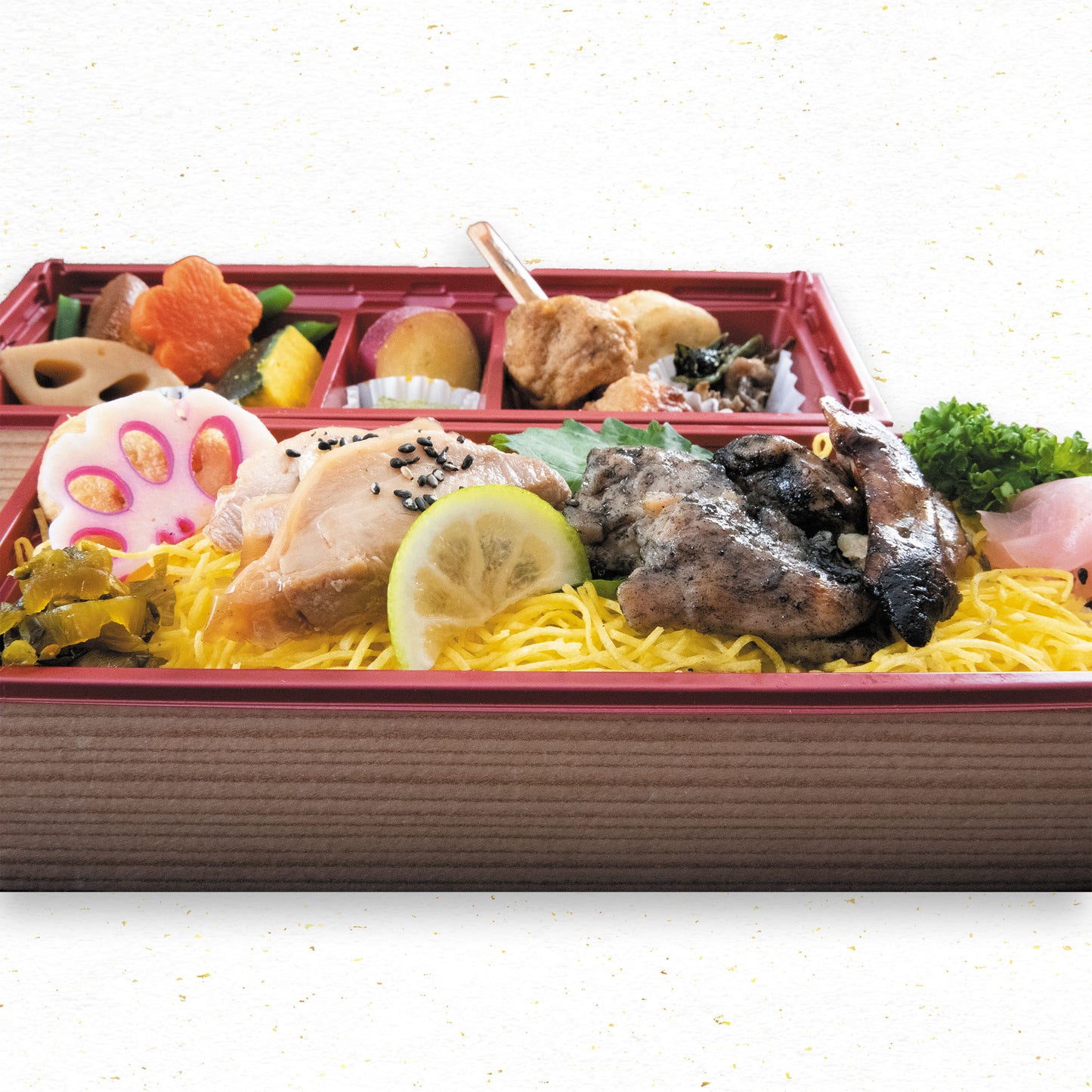 宮崎 とり炭火焼きと幽庵焼き錦糸ごはん 画像3枚目